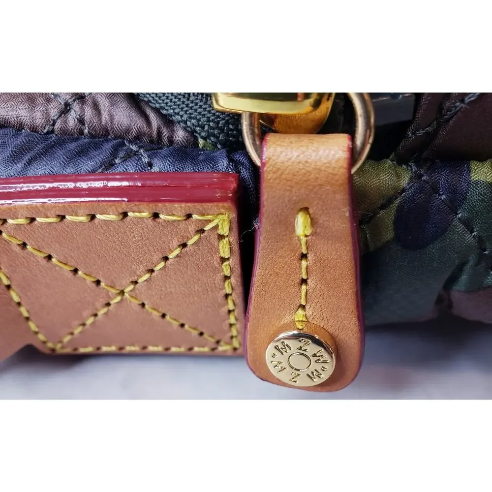 MZ WALLACE Metro Quilted Crossbody Bag Green Camo Camouflage Print - Picture 8 of 16